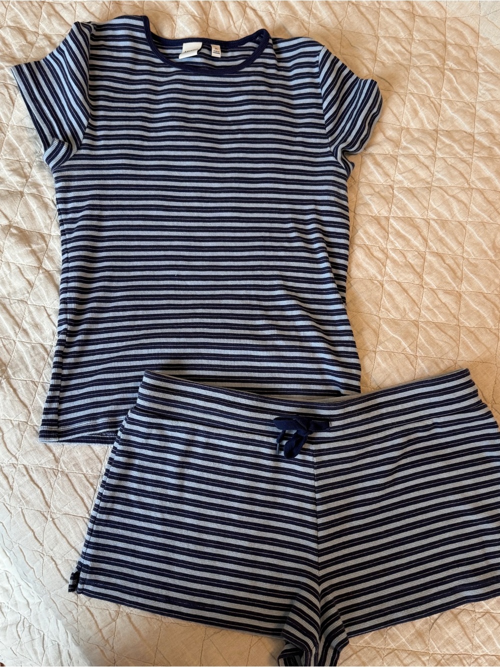 Aritzia Homestretch Striped Set